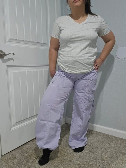 [PREORDER] Wendy Cargo Wind Pants - Lavender Haze