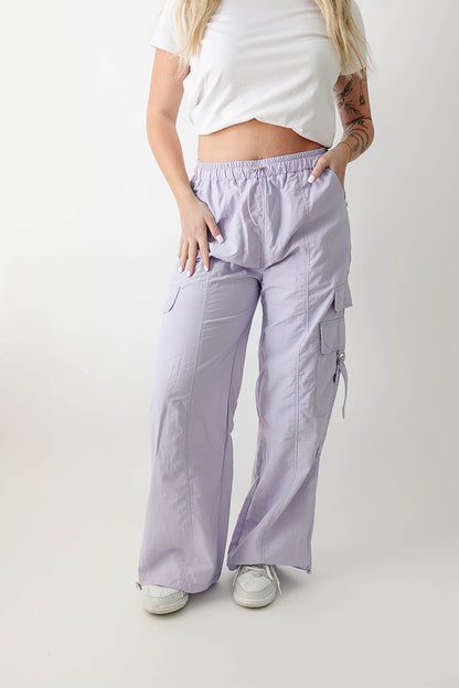 [PREORDER] Wendy Cargo Wind Pants - Lavender Haze