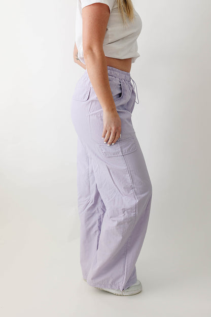 [PREORDER] Wendy Cargo Wind Pants - Lavender Haze