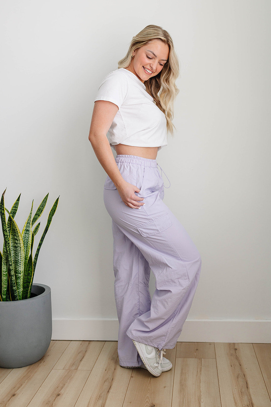 [PREORDER] Wendy Cargo Wind Pants - Lavender Haze