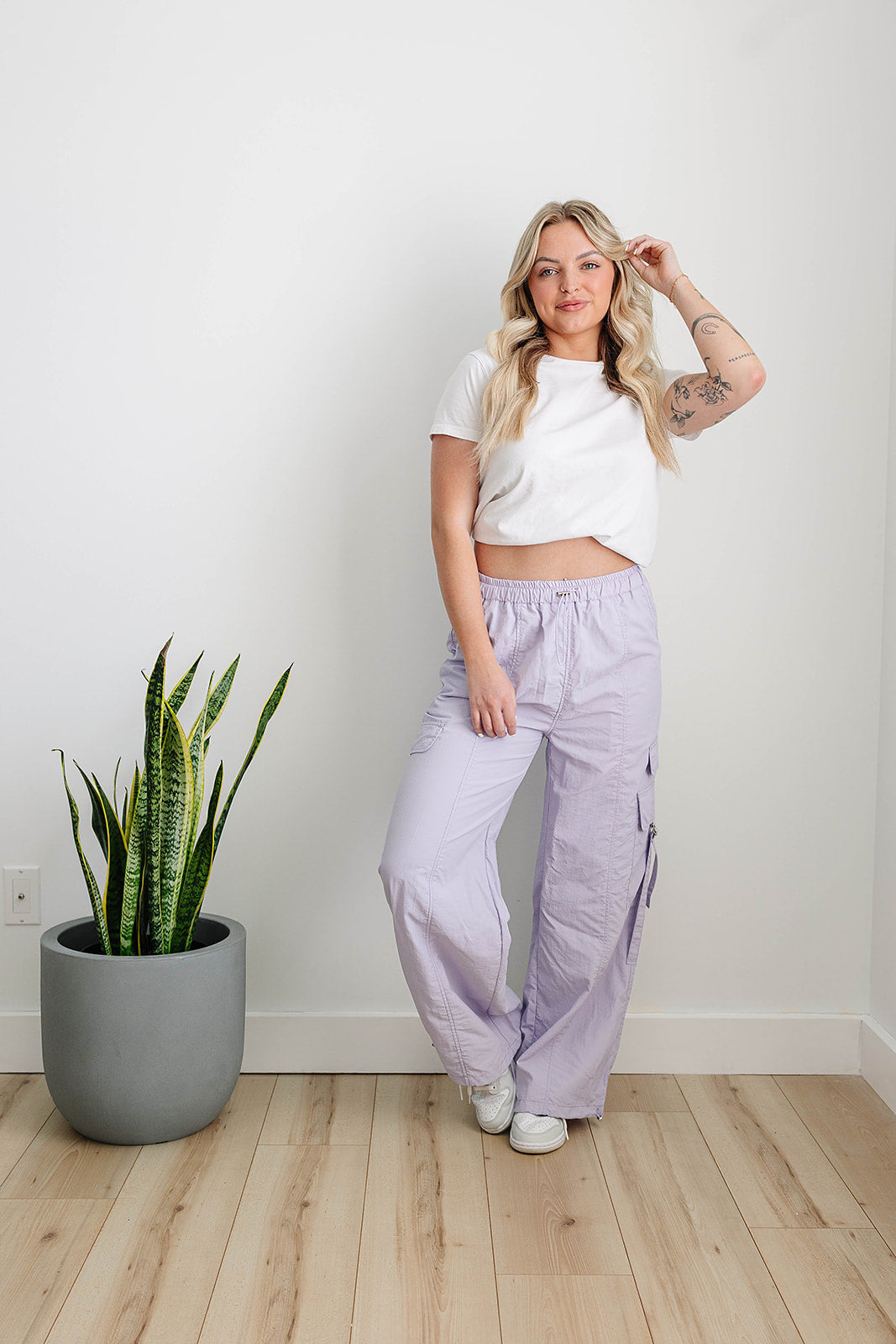 [PREORDER] Wendy Cargo Wind Pants - Lavender Haze