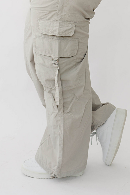 [PREORDER] Wendy Cargo Wind Pants - Dove Grey